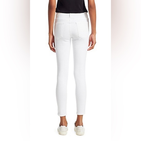 New Frame Le Skinny de Jeanne Crop in White 26 - Picture 3 of 8